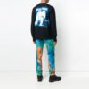 Camiseta de manga larga holgada de cuello redondo Ice Man para hombre de Off-White, color negro