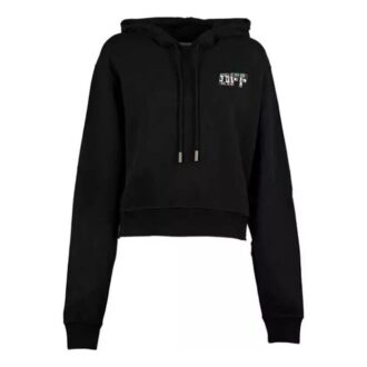 Camiseta de manga larga holgada Off-White negra