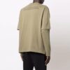 Camiseta de manga larga holgada para hombre Off-White con estampado Caravaggio Niños en verde militar