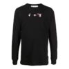 Camiseta de manga larga negra con estampado de flechas de Off-White para hombre, colección primavera-verano 2022