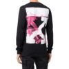 Camiseta de manga larga negra con estampado de flechas de Off-White para hombre, colección primavera-verano 2022