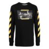 Camiseta de manga larga Off-White para hombre FW21 con estampado de Caravaggio en negro