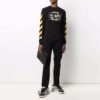Camiseta de manga larga Off-White para hombre FW21 con estampado de Caravaggio en negro