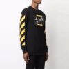 Camiseta de manga larga Off-White para hombre FW21 con estampado de Caravaggio en negro