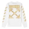 Camiseta de manga larga para hombre con estampado de Tape Arrows SS20, color blanco