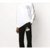 Camiseta de manga larga para hombre con estampado de Tape Arrows SS20, color blanco