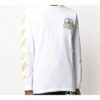 Camiseta de manga larga para hombre con estampado de Tape Arrows SS20, color blanco