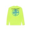 Camiseta de manga larga para hombre con logo 3D impreso, color amarillo