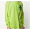 Camiseta de manga larga para hombre con logo 3D impreso, color amarillo