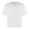 Camiseta de pantalón corto de skate con flecha y pañuelo «Blanca»