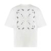 Camiseta de pantalón corto de skate con flecha y pañuelo «Blanca»