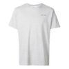 Camiseta de pantalones cortos ajustada con logo alfabético en el pecho, color gris