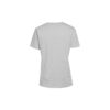 Camiseta de pantalones cortos ajustada con logo alfabético en el pecho, color gris
