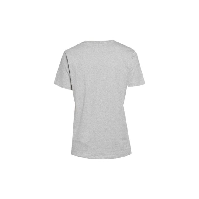 Camiseta de pantalones cortos ajustada con logo alfabético en el pecho, color gris