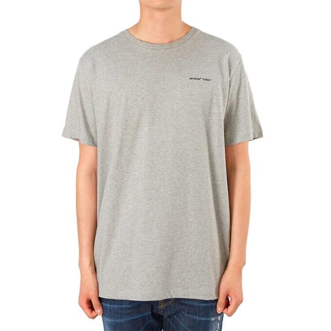 Camiseta de pantalones cortos ajustada con logo alfabético en el pecho, color gris