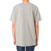 Camiseta de pantalones cortos ajustada con logo alfabético en el pecho, color gris