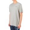 Camiseta de pantalones cortos ajustada con logo alfabético en el pecho, color gris