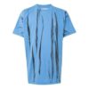 Camiseta de pantalones cortos azul con flecha reflectante y estampado tie-dye