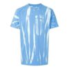 Camiseta de pantalones cortos azul tie-dye reflectante
