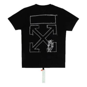 Camiseta de pantalones cortos con cuello redondo Arrow, versión estándar, en negro, edición limitada del Año Nuevo Lunar