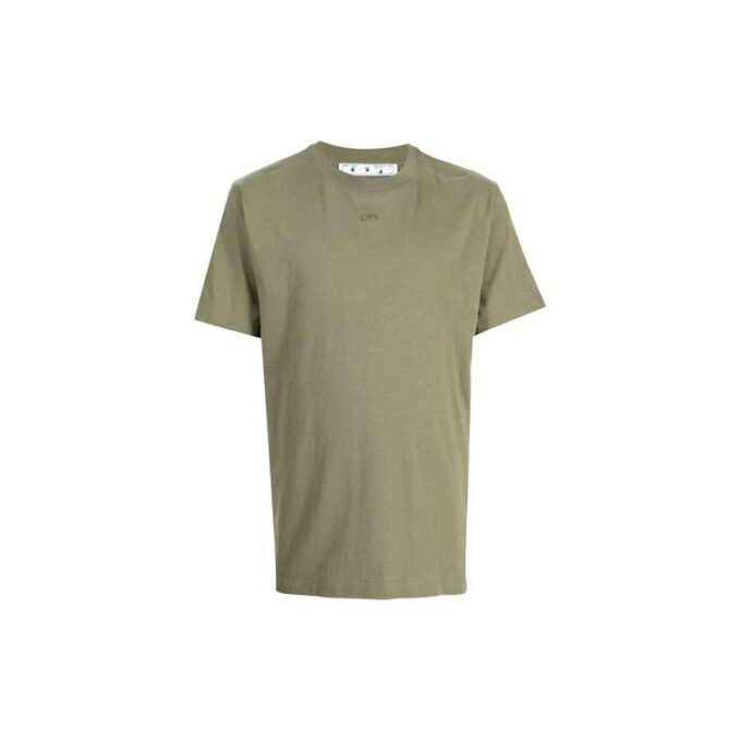 Camiseta de pantalones cortos con cuello redondo y estampado de Arrows con el logotipo FW21, versión estándar, verde