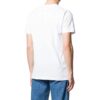Camiseta de pantalones cortos con cuello redondo y logo pequeño, color blanco