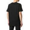 Camiseta de pantalones cortos con cuello redondo y logo pequeño, color negro