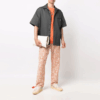 Camiseta de pantalones cortos con cuello redondo y logotipo, versión estándar, naranja