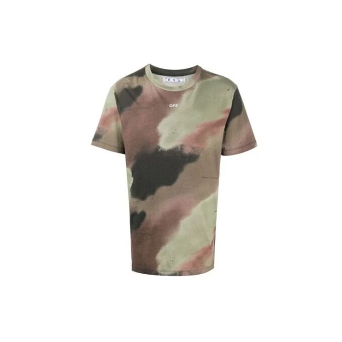 Camiseta de pantalones cortos con estampado de camuflaje