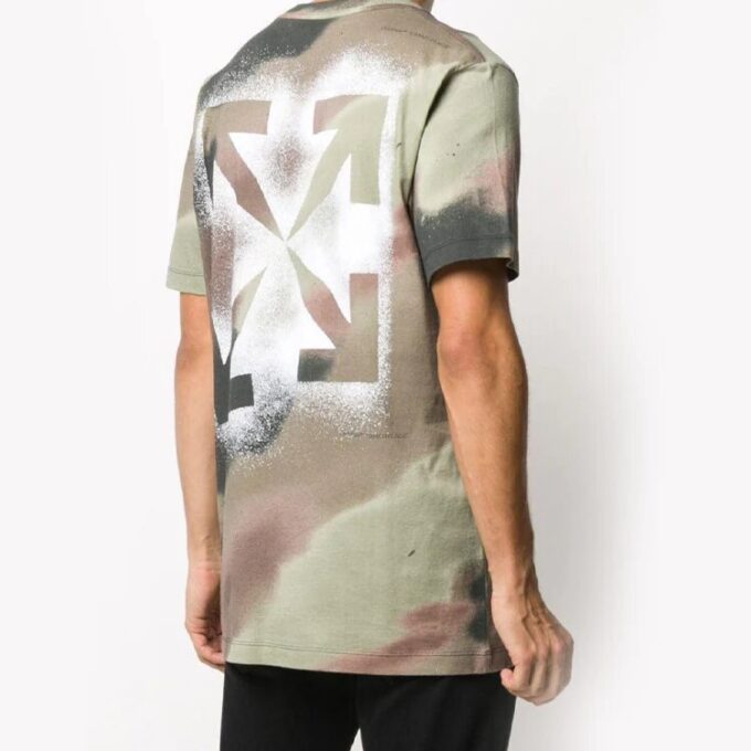 Camiseta de pantalones cortos con estampado de camuflaje
