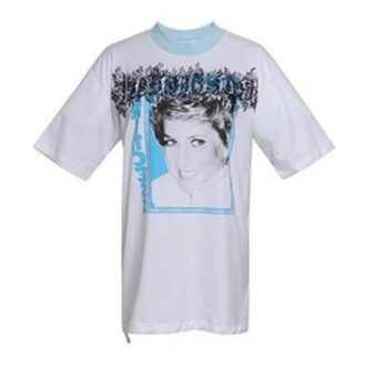 Camiseta de pantalones cortos con estampado de la princesa Diana de Off-White