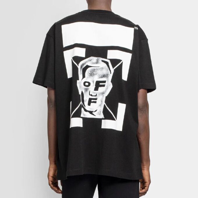 Camiseta de pantalones cortos con estampado de letras en la espalda, color negro
