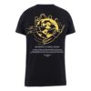 Camiseta de pantalones cortos con estampado Earth bordado, negra