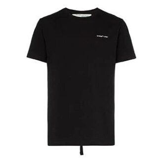 Camiseta de Pantalones Cortos con logo de Virgil Abloh para hombre en negro Camiseta de Pantalones Cortos con logo de Virgil Abloh para hombre en negro