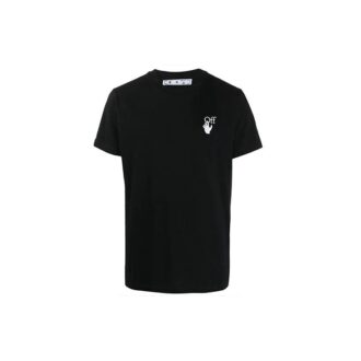 Camiseta de pantalones cortos de algodón con estampado de Arrows y logotipo, color negro, colección primavera-verano 2021 Camiseta de pantalones cortos de algodón con estampado de Arrows y logotipo, color negro, colección primavera-verano 2021