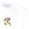 Camiseta de pantalones cortos de algodón con estampado de flechas geométricas, colección primavera-verano 2022, color blanco
