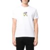 Camiseta de pantalones cortos de algodón con estampado de flechas geométricas, colección primavera-verano 2022, color blanco