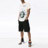 Camiseta de pantalones cortos de algodón Liberty SS19