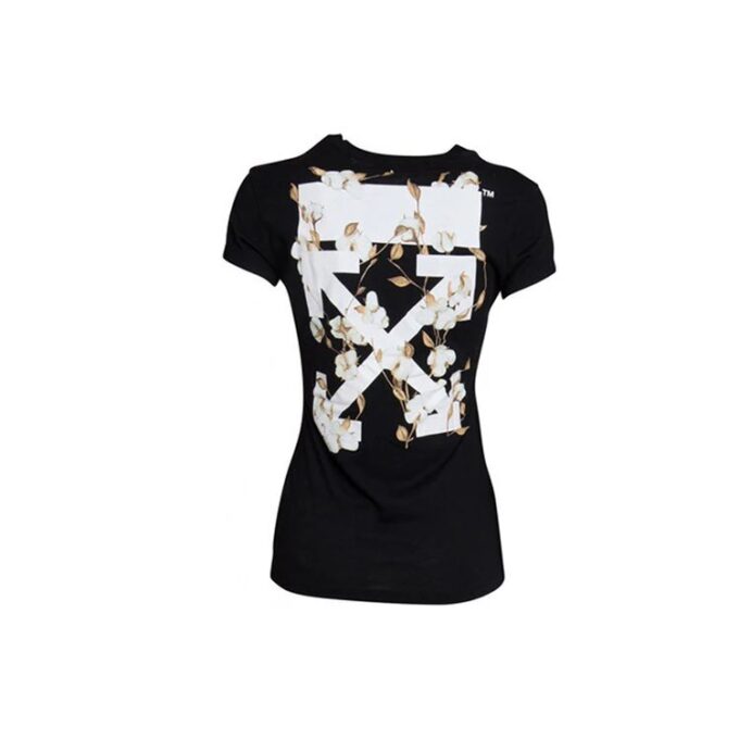 Camiseta de pantalones cortos Off-White de algodón con estampado de flechas