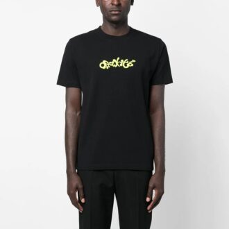 Camiseta de Pantalones Cortos Opposite Arrow Slim «Negro/Lima»