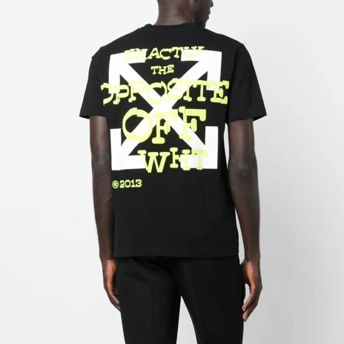 Camiseta de Pantalones Cortos Opposite Arrow Slim «Negro/Lima»