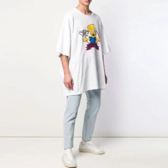 Camiseta de pantalones cortos oversize Bart Simpson SS19