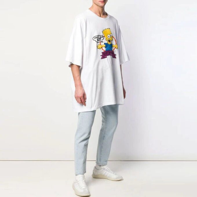 Camiseta de pantalones cortos oversize Bart Simpson SS19
