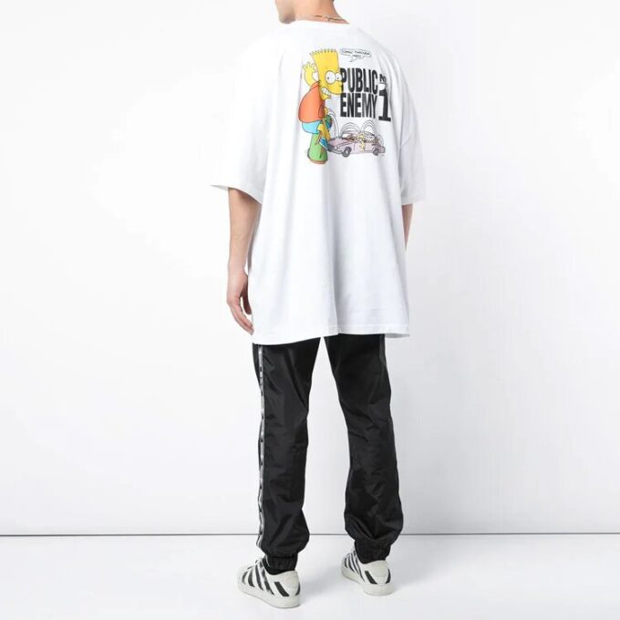 Camiseta de pantalones cortos oversize Bart Simpson SS19