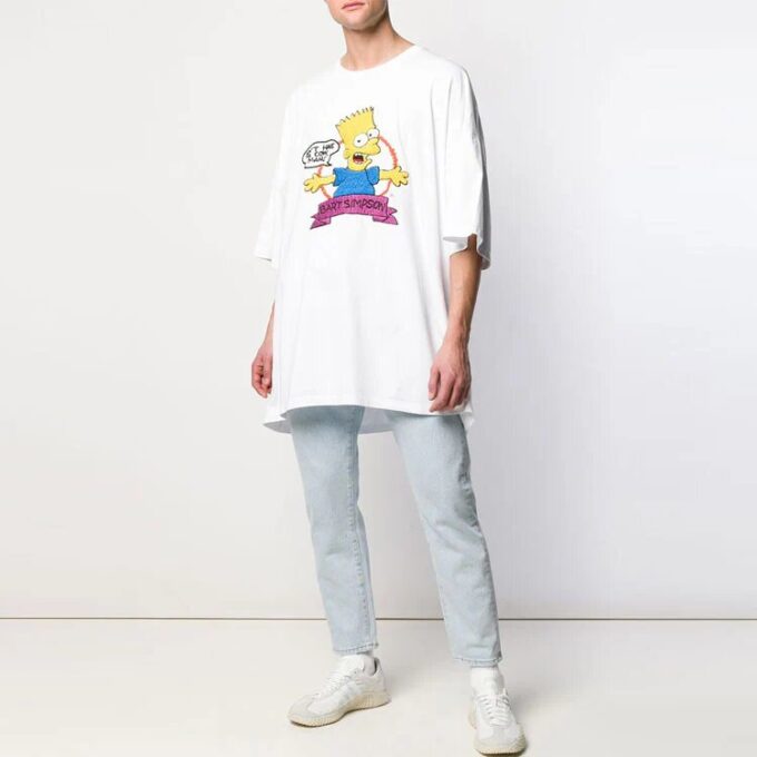 Camiseta de pantalones cortos oversize Bart Simpson SS19