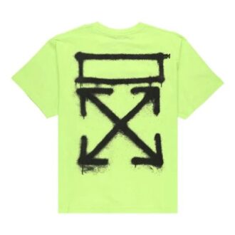 Camiseta de pantalones cortos oversize con estampado de pintura en spray de Virgil Abloh SS20