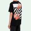 Camiseta de Pantalones Cortos Virgil Abloh Black Diag Fire