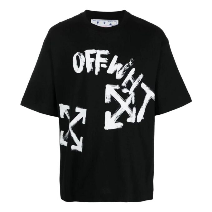 Camiseta de skate oversize con rotulador «Negro»
