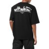 Camiseta de skate oversize con rotulador «Negro»
