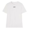 Camiseta deportiva de manga corta con silueta de flecha «Blanco Negro»